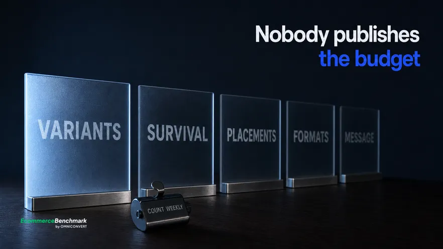 A dark office desk at night lit only by screen glow, five frosted glass panels standing at desk height, the nearest lit blue and fully printed while the four behind it recede dimly into shallow focus